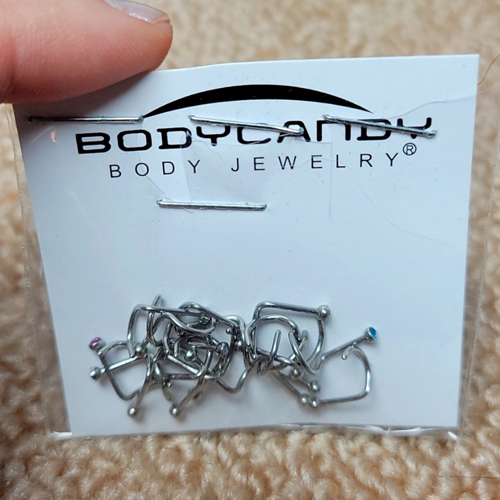 20 pack set nose rings
